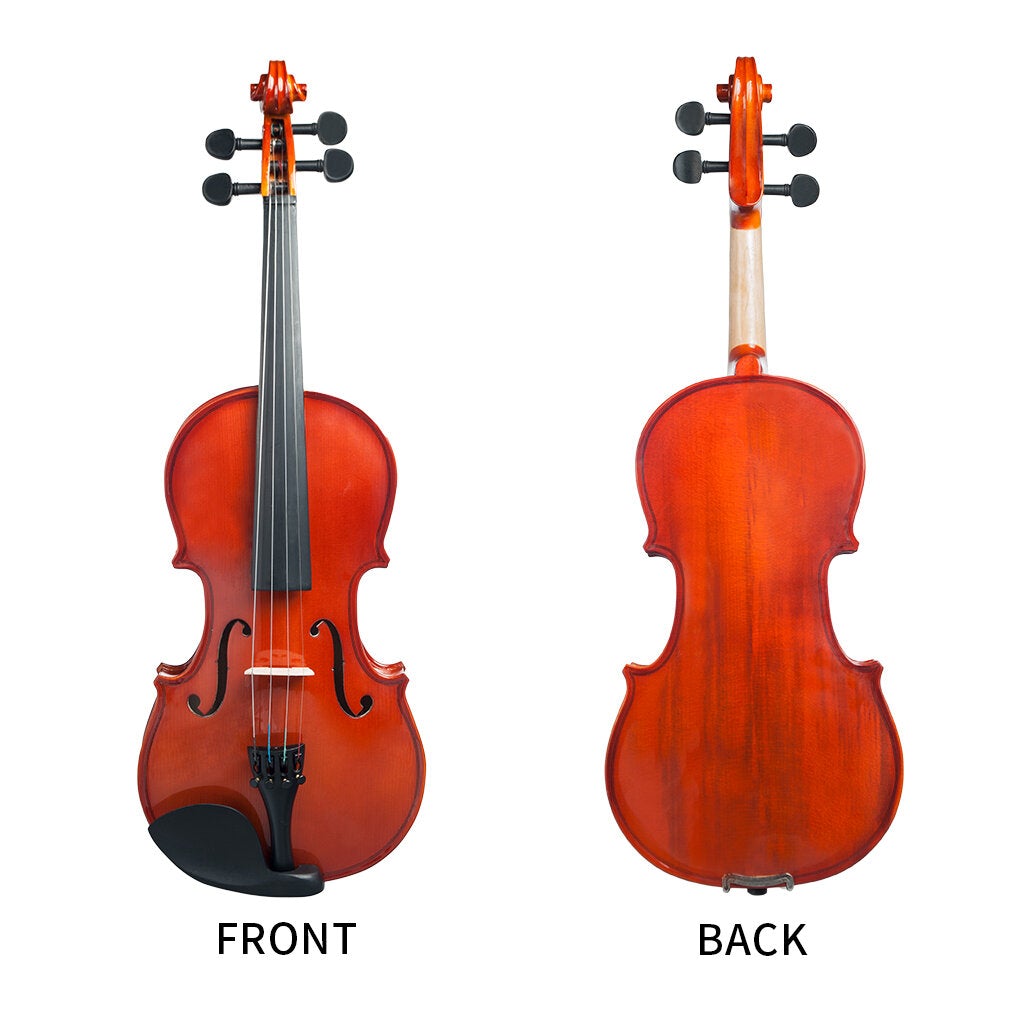 1/4 Violin Matte/Bright Violin Student Violin W/Case+Bow Set For Biginner Violin Learner Natural Color Violin