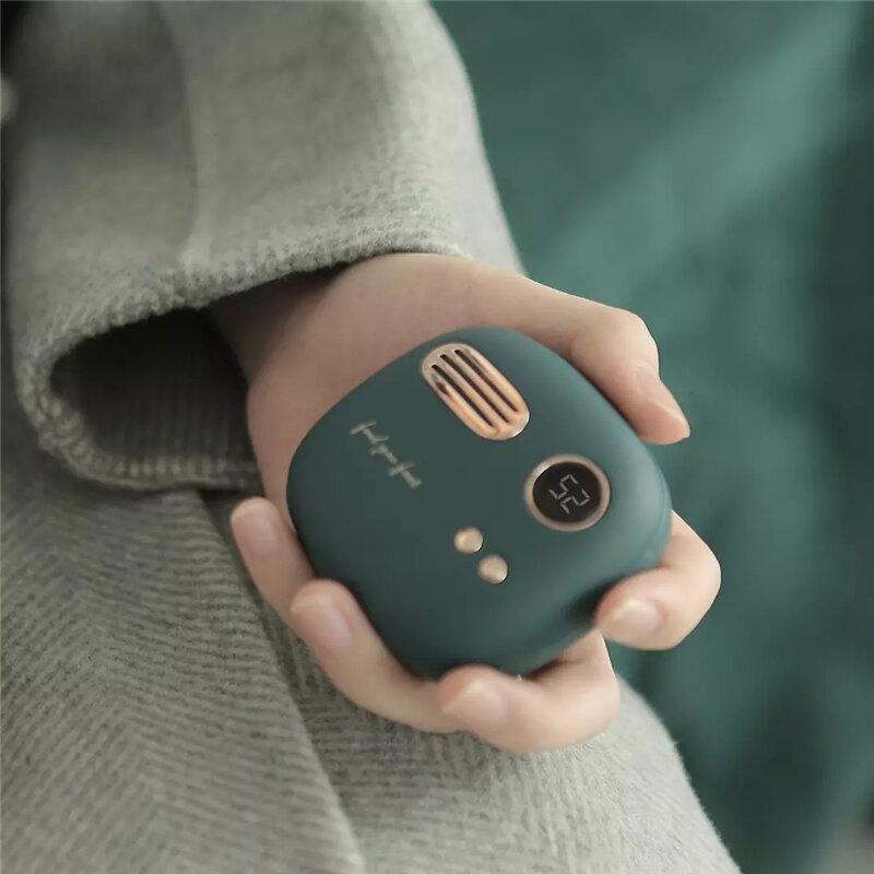 2 in 1 Hand Warmer Mini Mobile Power Bank USB Rechargeable 5000mAh Long Battery Life Electric Warming Treasure