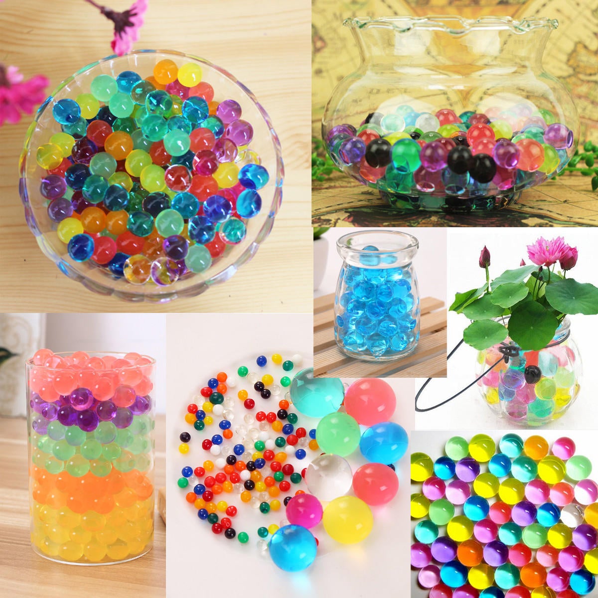 PVC Balls Crystal Soil Jelly Beads For Entertaining Decorative