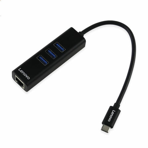 3 Ethernet RJ45 USB 3.0 HUB Type-C to 3 Port USB Gigabit Adapter for laptop