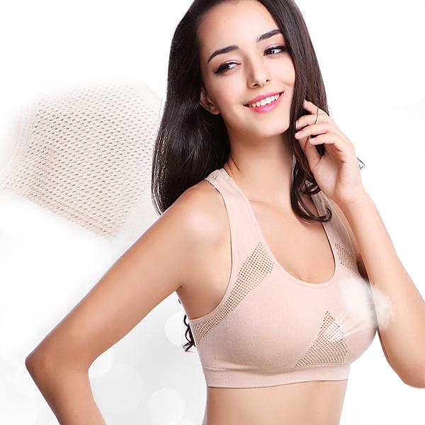 Wire Free Breathable Seamless Padded Sports Bra