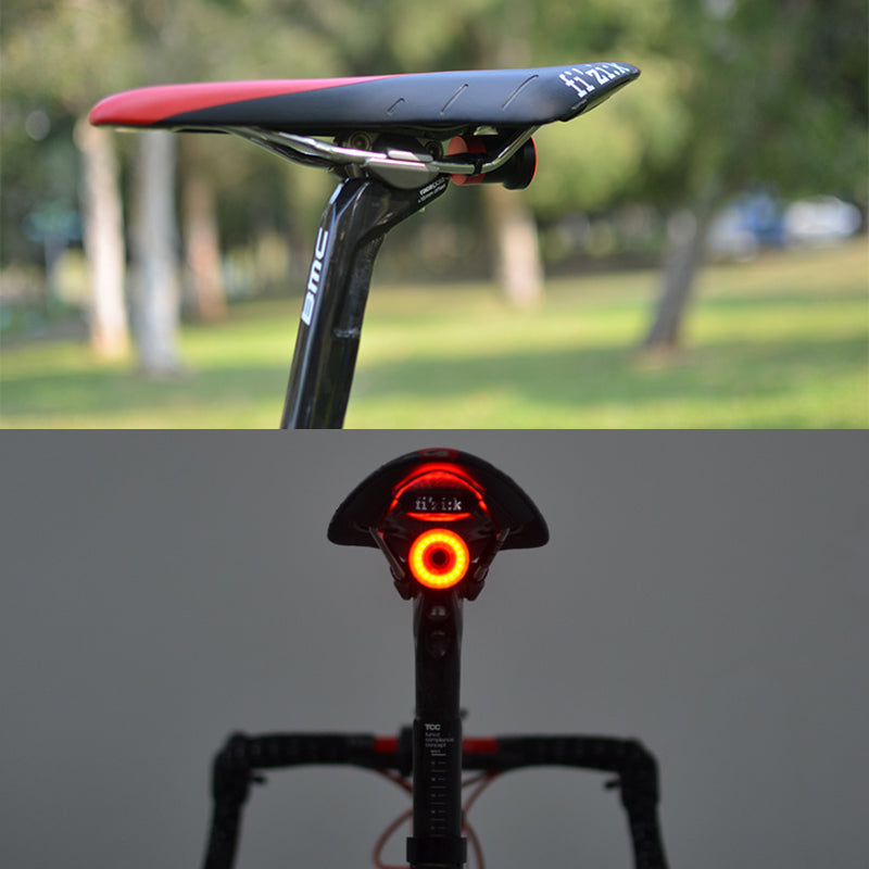 Waterproof Smart Bike Tail Brake Sensing Light USB Rechargeable