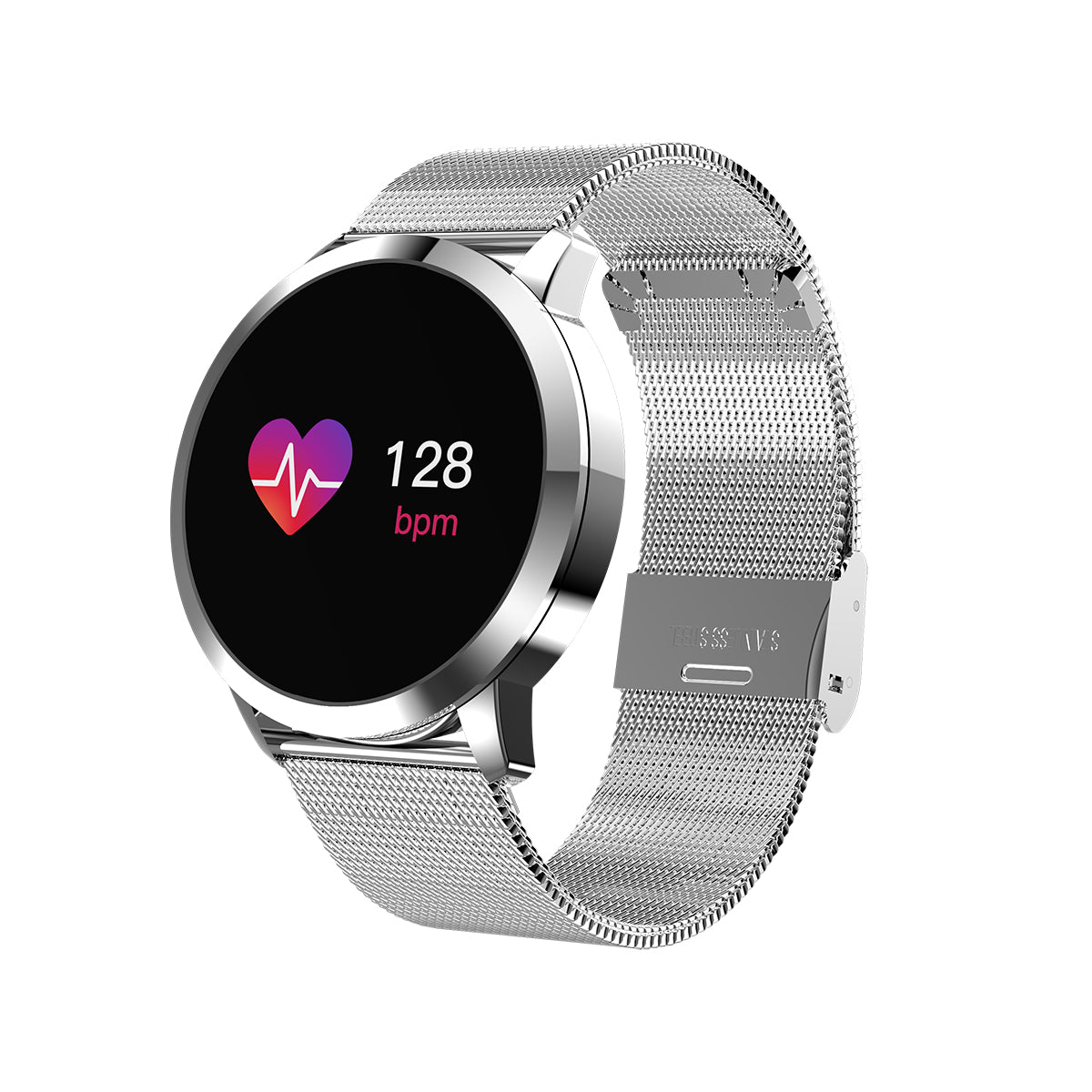 Stainless Steel SmartWatch 0.95 inch OLED Color Screen Blood Pressure Heart Rate Smart Watch - JustgreenBox