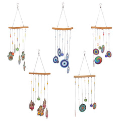 Wind Chime Wooden Creative Alloy Sheet 60cm Printing