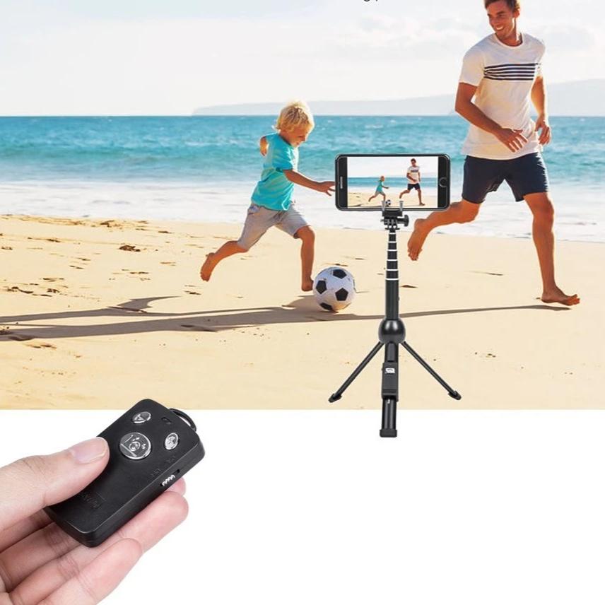 2 in 1 Portable Foldable Phone Selfie Stick Tripod