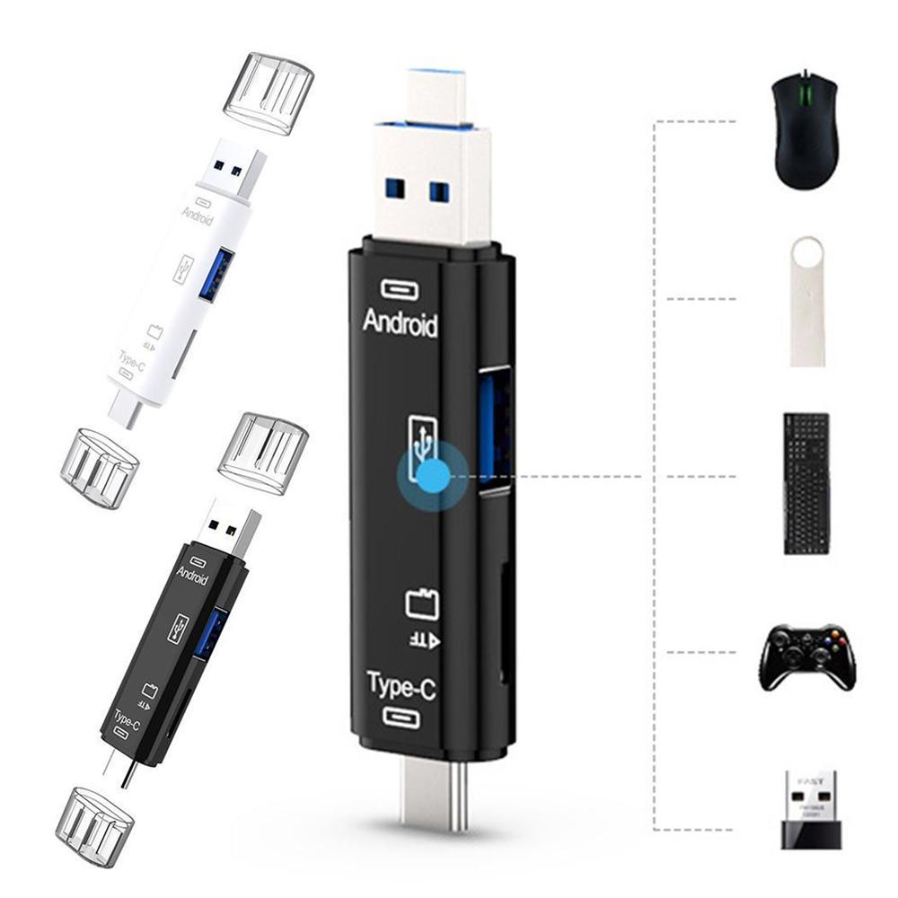 3-in-1 Type-C Micro USB TF SD OTG Multi-Function Adapter For Macbook Laptop Computer