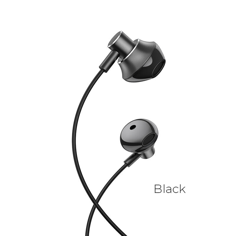 Magnetic Headphone 3.5mm AUX Jack Wired Earphone Stereo Music Sport Hifi Headset with Mic
