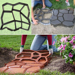 Garden DIY Plastic Path Maker Mold V4