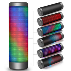 Portable bluetooth Wireless LED Speakers Stereo Hi-Fi Enhanced Bass Built-in Mic