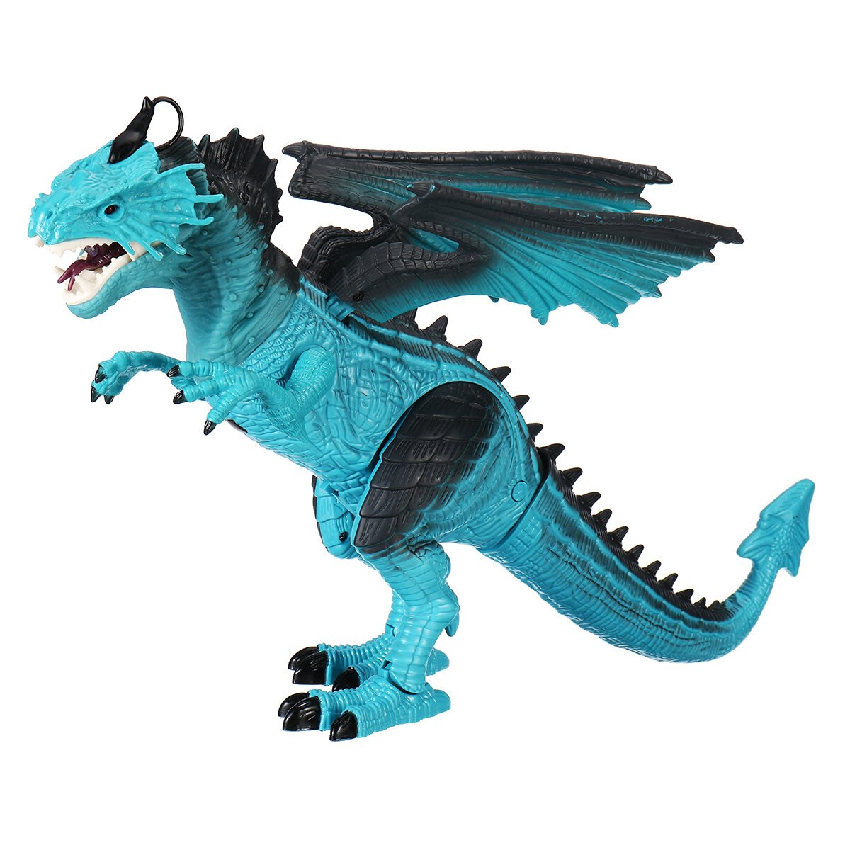 Remote Control 360 Rotate Spray Dinosaur with Sound LED Light and Simulate Flame Diecast Model Toy for Kids Gift