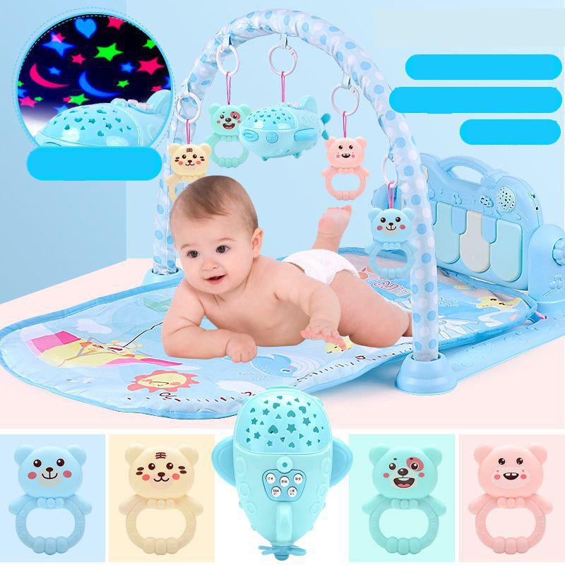 Baby Play Mat Game Music Fitness Blanket Early Educational Toy Direct Charging Projection Spaceship Version Newborn toy