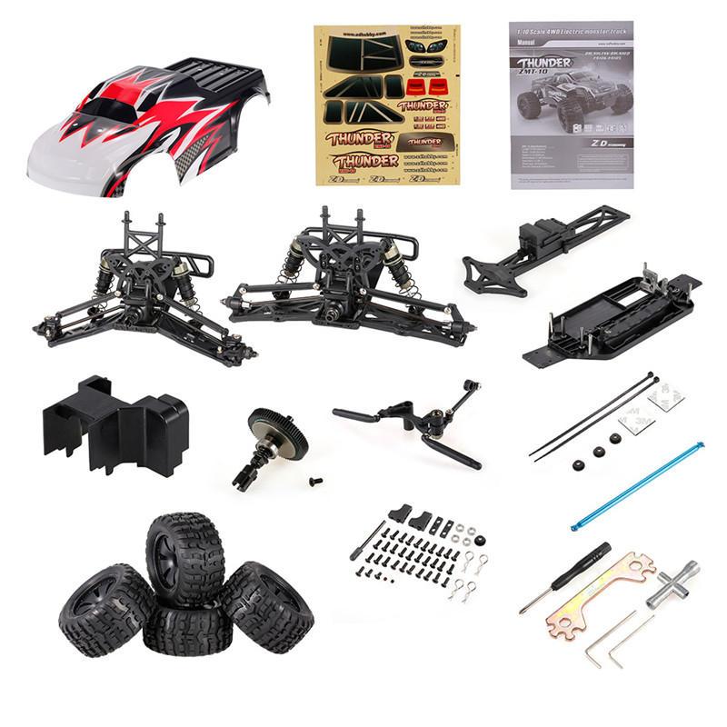 Racing Thunder ZMT-10 1/10 DIY Car Kit 2.4G 4WD RC Truck Frame Without Electronic Parts