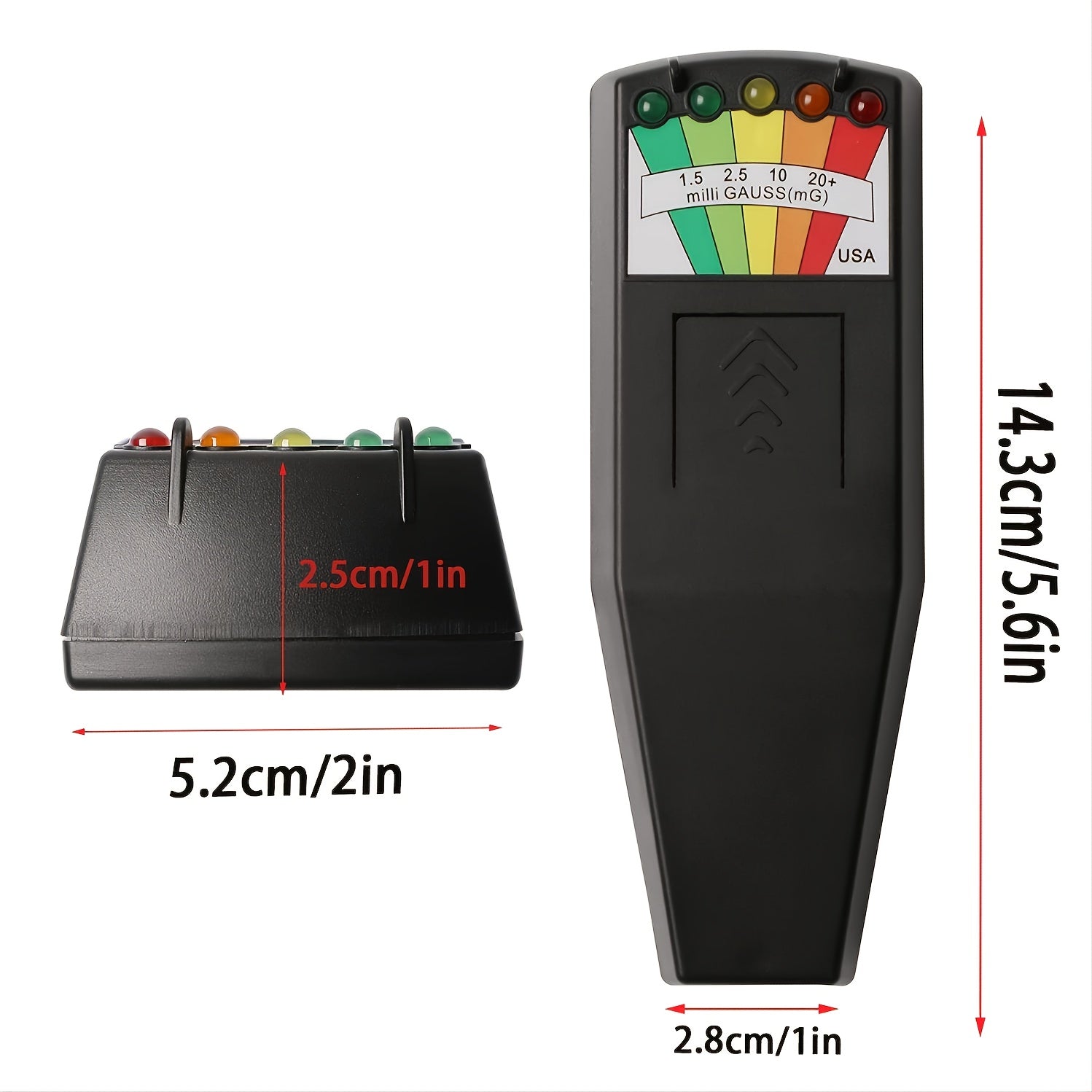 5 LED Magnetic Field Detector Equipment Tester