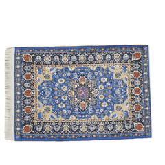 1/12 Turkish Carpet Rug 10x15cm Miniature Accessories Décor