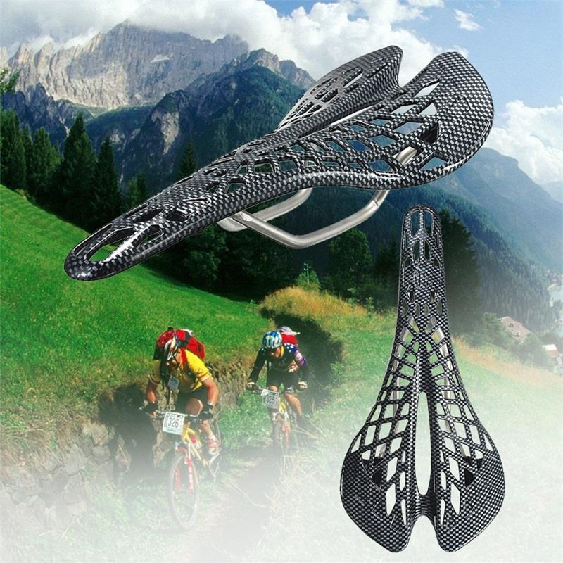 Carbon Mountain MTB Road Cycling Hollow Light Weight Saddle Seat