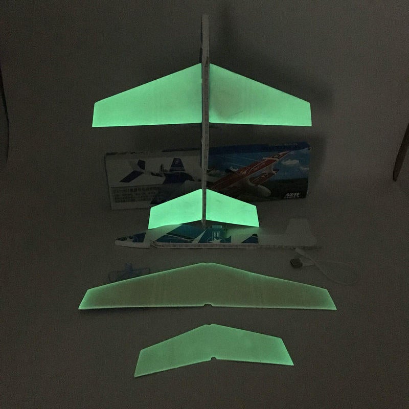New Luminous Hand Throwing DIY Light Plane Toy Electric Capacitor USB Charging