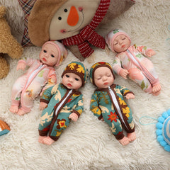 10 Inch 25CM Silicone Vinyl Soft Flexible Lifelike Reborn Baby Doll with Clothes Toy for Kids Collection Gift