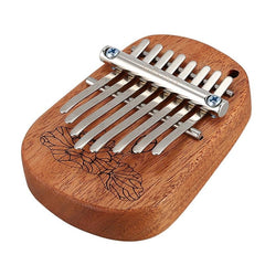 8 Key Camphor/Mahogany Mini Kalimbas Thumb Piano with Tuning Hammer