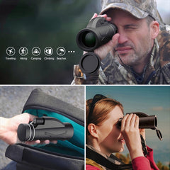 Outdoor Monocular HD80X100 Low-Light Night Vision All-Optical Imaging Telescope