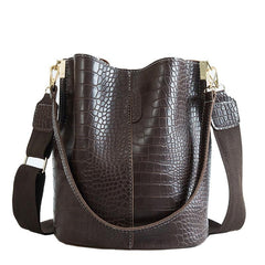 Crocodile Crossbody Bag For Women Shoulder Bag Brand Designer Women Bags Luxury PU Leather Bag Bucket Bag Handbag