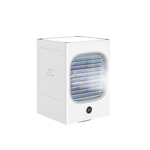 Mini Air Cooler Portable Small Fan Low Noise Wind Air Circulation Humidification Fan Desktop Air Conditioning Fan with Digital Display