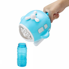 Electric Helicopter Shape Automatic Bubble Machine Soap Blower Outdoor Indoor Toy for Kids Gift