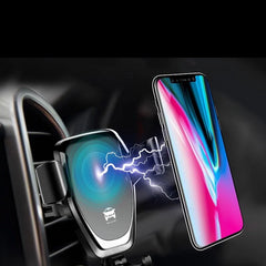 Car Mount Qi Wireless Charger Phone Holder In Car Air Vent For iPhone XS Max X XR 8 Fast Charging Dock - JustgreenBox