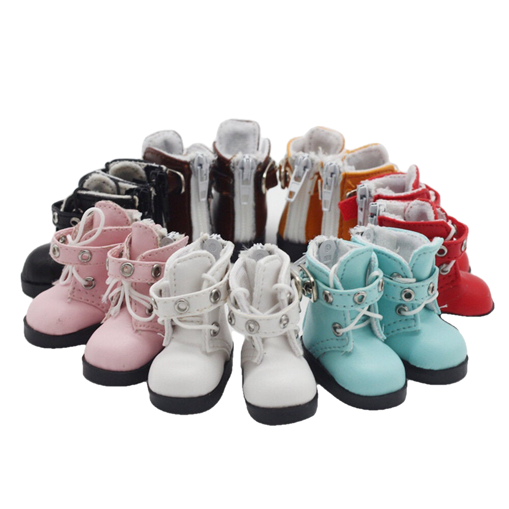 Multi-color 6 Points Bjd Cotton Doll Leather Casual Sports Shoes Doll Toy for 15CM Baby Doll