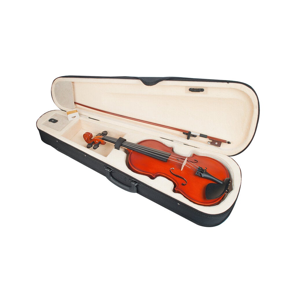 1/4 Violin Matte/Bright Violin Student Violin W/Case+Bow Set For Biginner Violin Learner Natural Color Violin