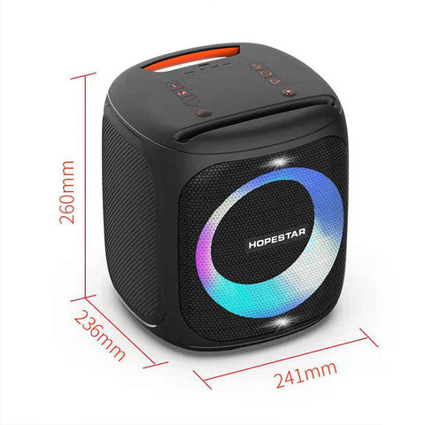 Wireless bluetooth 5.0 Speaker with 50W Microphone Portable Outdoor K Song Pole Music Center 10000mAh Battery Support AUX TF Card
