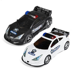 Simulation Police Car Diecast Vehicle Model Toy with Sirnes Sound and Light with 6 Cars and Game Map for Kids Birthday Holidays Gift