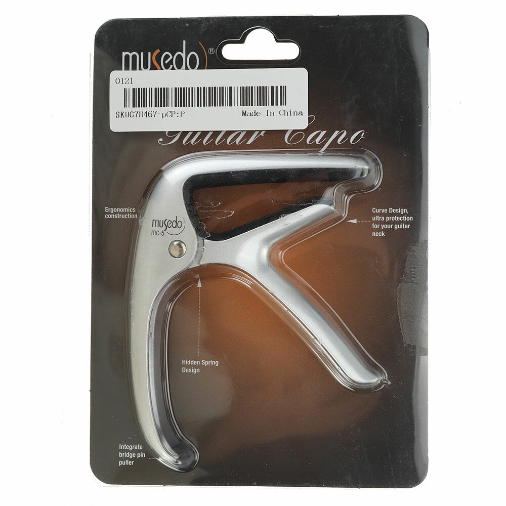 Acoustic Guitar Capo Quick Change Aluminum Alloy with Integrate Bridge Pin Puller for Folk Guitars