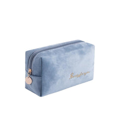 Girls Velvet Organizer Cosmetic Bag Vintage Soft Toiletry Package Women Travel Makeup Bags Lipstick Pouch Beauty Case