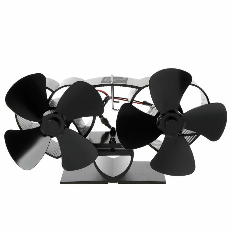8 Blades Fireplace Fan Stove Fan Heated Fan Heat Powered Eco Fan