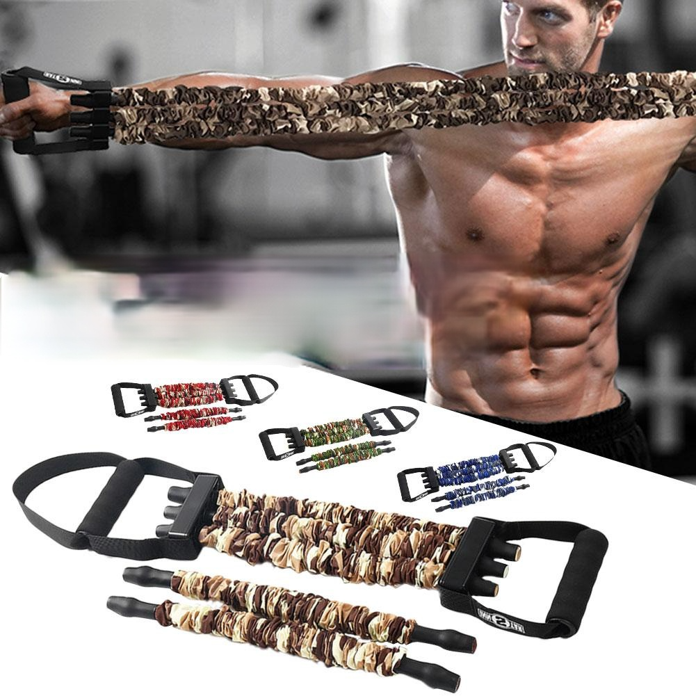 Resistance Band Chest Training Expander Elastic Workout Equipment Strength Fitness Home