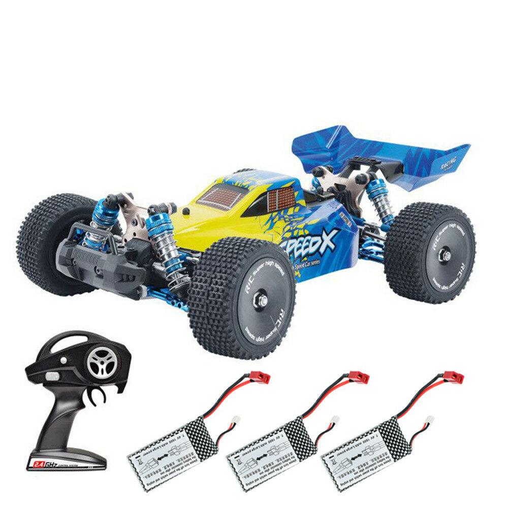 RTR with Two/Three Battery 1/14 2.4G 4WD 60km/h Metal Chassis RC Car Full Proportional Vehicles Model