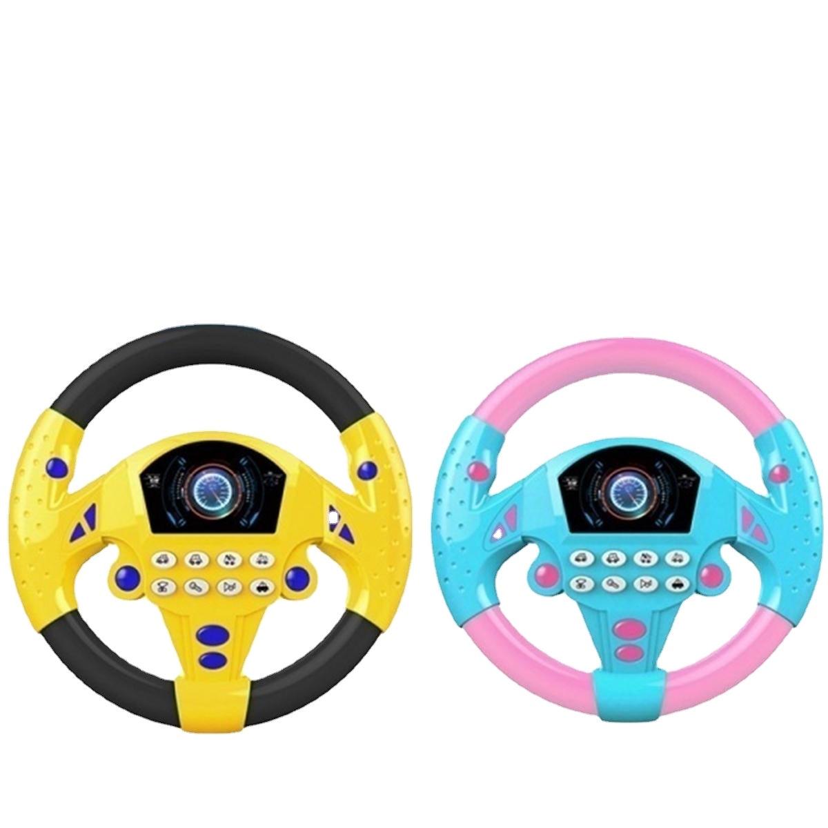 1 PC Learn and Play Driver Baby Steering Wheel Toddler Musical Toys with Lights Sounds