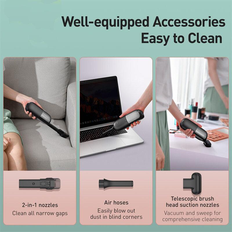 Portable Wireless Handheld Vacuum Cleaner Dust Catcher 45W 3800Pa Strong Suction Robot Auto Desktop Cleaners for Home Car