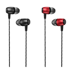 Metal 3.5mm Wired Control In-Ear Headphones Mini Hifi Sound Earphone with Mic for PC Laptop Computer