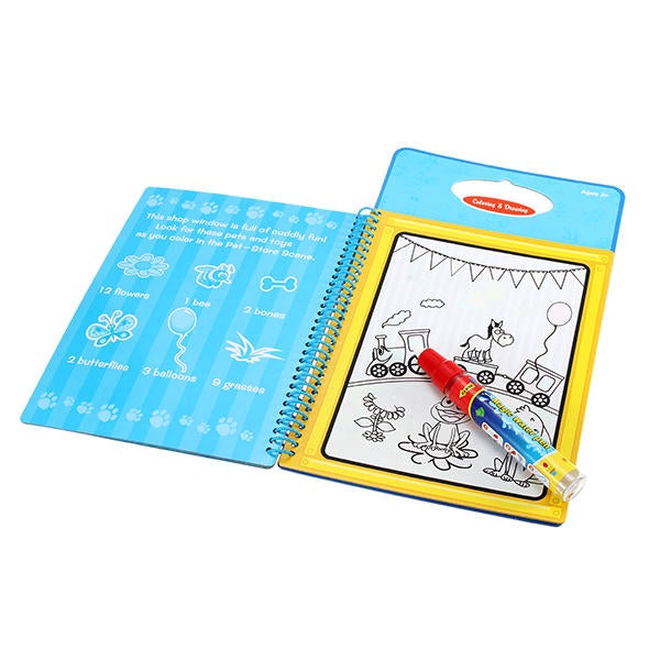 Magic Children Water Drawing Book With 1 Magic Pen / 1Coloring Book Water Painting Board