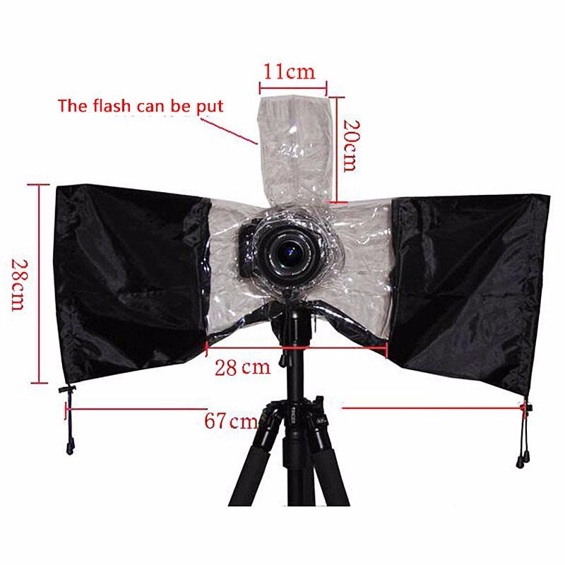 Universal Rubber Cameras Rain Coat Bag Protector Waterproof Dust for Canon Nikon Pendax for Sony DSLR