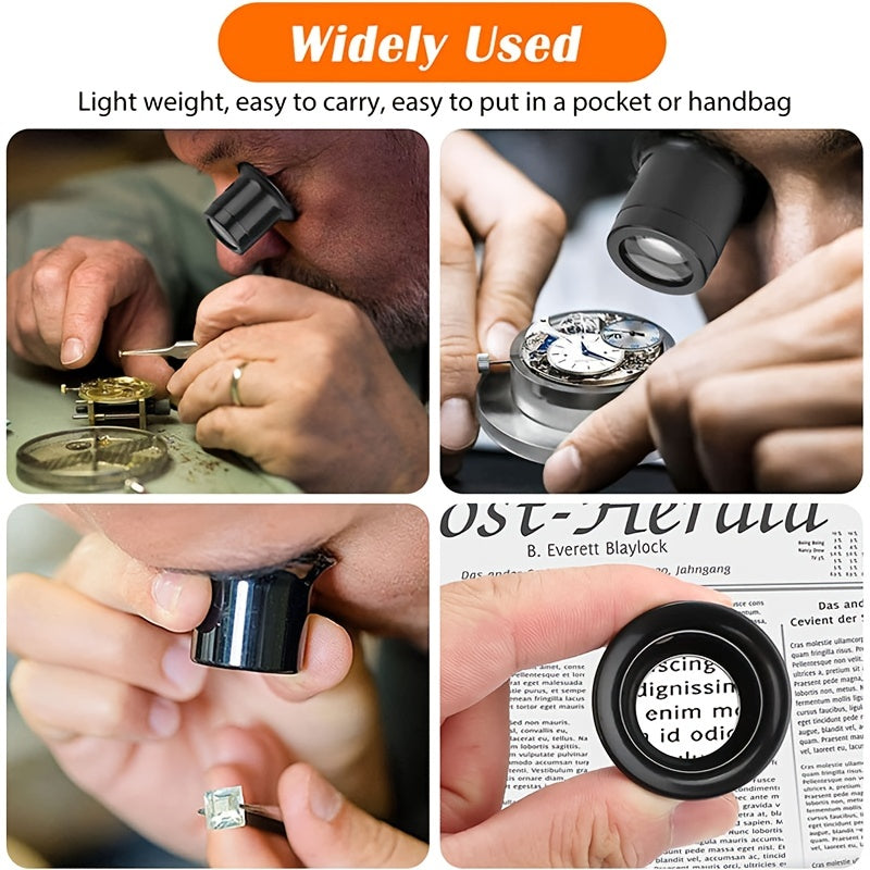 5/10/15X Portable Loupe Eyeglass Magnifiers Watchmakers Repairs Tool