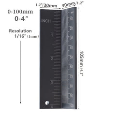 0-100 Mm/0-4" Drill Stop Gauge Depth Measure Ruler Installation Auxiliary Tools