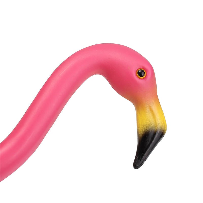 2PCS Pink Flamingo Plastic Yard Garden Lawn Art Ornaments Retro Toy Decor