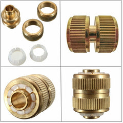 1/2 Inch 3.5cm Hose Adapter Brass Coupling Quick Fittings Coupler