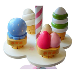 New Wooden Kids Toy Play House Strawberry Ice Cream Stand Gifts 1 Set