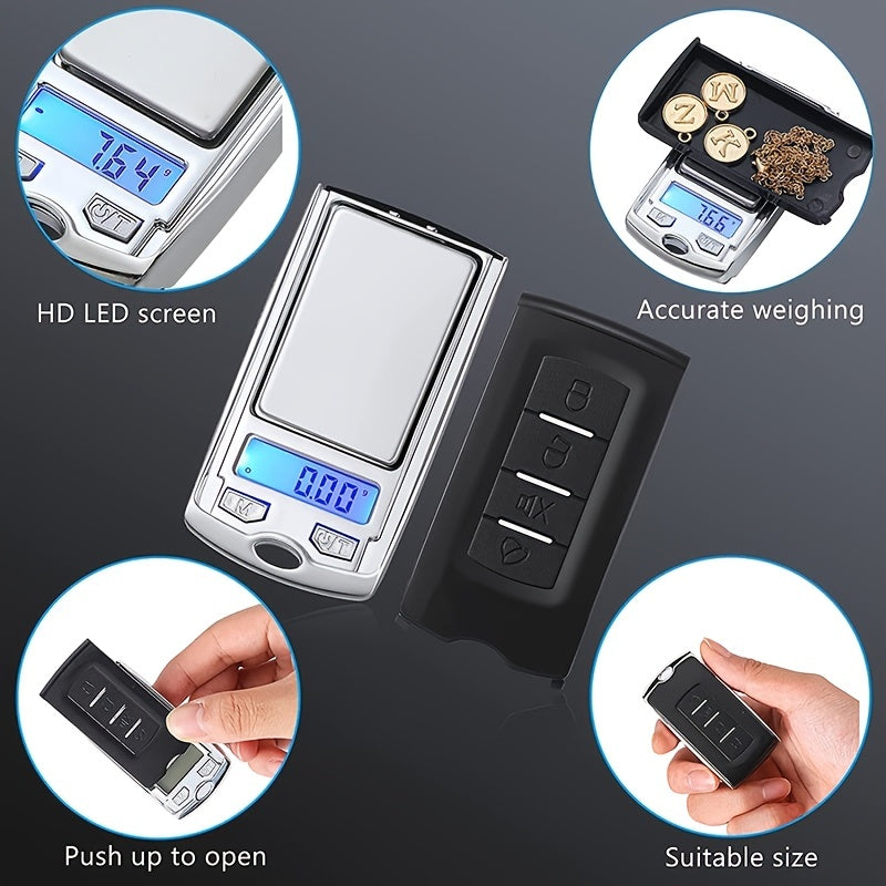 1pc Mini Portable Electronic Digital Scale LCD Backlit Display