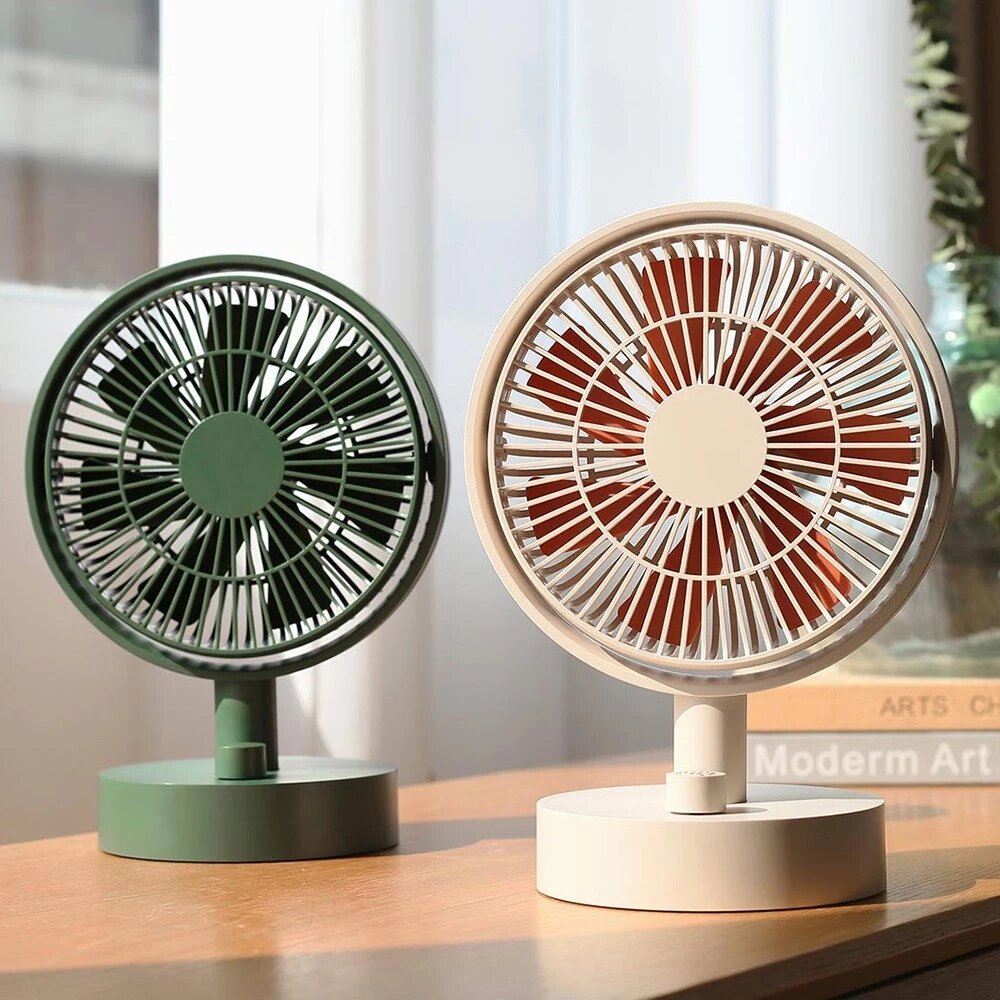 Electric Desktop Fan Air Circulation Desk Fan Instant Cooling Stepless Speed Adjustment Automatic Rotation with Intelligent Digital Display Air Cooler for Home Outdoor