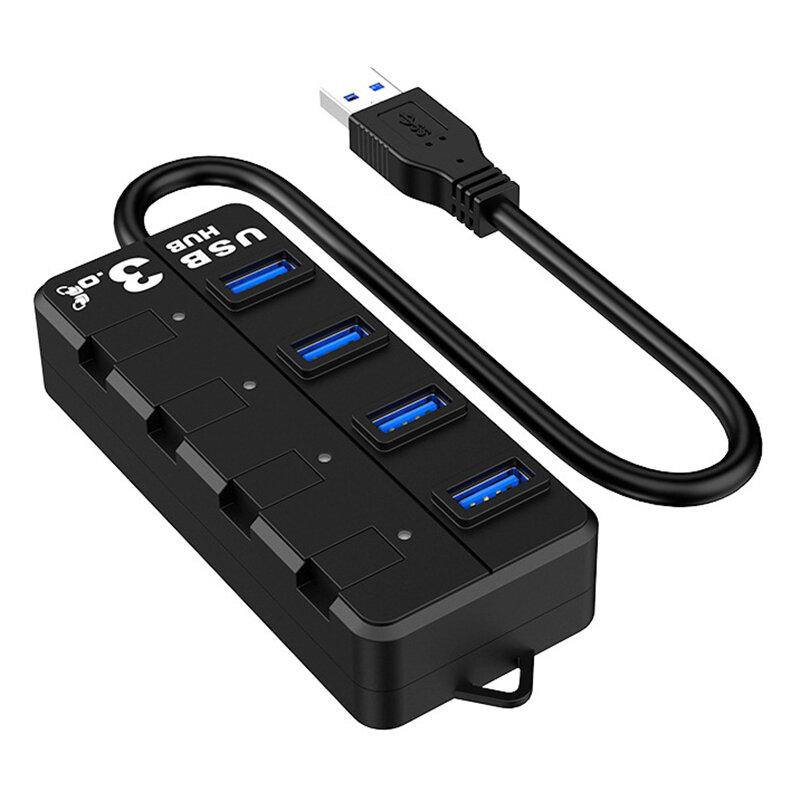 4-In-1 USB 3.0 HUB Adapter 4*USB 3.0 High-speed Extenders 4-Port Independent Switch USB3.0 HUB For Laptop MacBook Pro