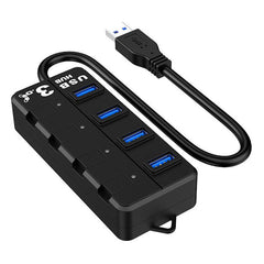 4-In-1 USB 3.0 HUB Adapter 4*USB 3.0 High-speed Extenders 4-Port Independent Switch USB3.0 HUB For Laptop MacBook Pro